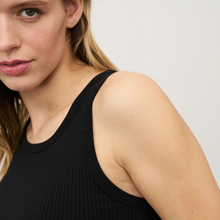 Load image into Gallery viewer, 0039 Italy Ella Ribbed Jersey Tank Black