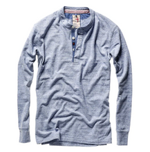 Load image into Gallery viewer, Relwen Ringspun Henley Lt. Blue