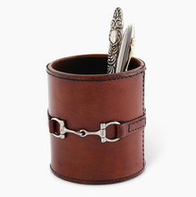 Load image into Gallery viewer, Vagabond House Genuine Leather Stirrup Cup Pen Holder