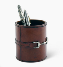 Load image into Gallery viewer, Vagabond House Genuine Leather Stirrup Cup Pen Holder