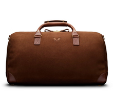 Load image into Gallery viewer, Bennett Winch Commuter Bag Brown Suede
