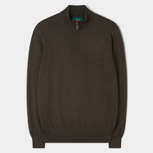 Load image into Gallery viewer, Alan Paine Ashfield 1/4 Zip Mock Sweater Seaweed