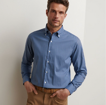 Load image into Gallery viewer, Peter Millar Conway Cotton Stretch Sport Shirt Ruddy Blue