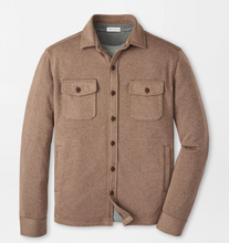 Load image into Gallery viewer, Peter Millar Fleece Shirt Jacket Poplar Brown