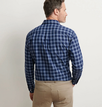 Load image into Gallery viewer, Peter Millar Mystic Performance Flannel Sport Shirt Navy