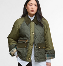 Load image into Gallery viewer, Barbour Martha Quilt Jacket Olive