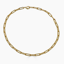 Load image into Gallery viewer, Loni Paul Matte Gold Paperclip Layering Chain