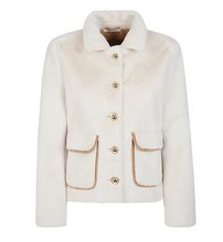 Load image into Gallery viewer, Purotatto Soft Shearling Jacket Natural