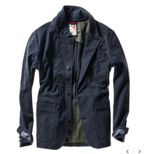 Load image into Gallery viewer, Relwen Moleskin Trap Blazer Dk. Navy