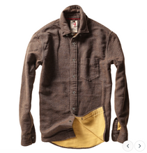 Load image into Gallery viewer, Relwen Herringbone Chamois Lined Flannel Workshirt Rustic Brown
