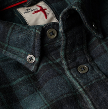 Load image into Gallery viewer, Relwen Chamois Lined Flannel Workshirt Grn/Nvy/Blk Plaid