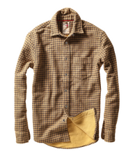 Load image into Gallery viewer, Relwen Chamois Lined Flannel Workshirt Gold Uncheck