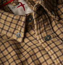 Load image into Gallery viewer, Relwen Chamois Lined Flannel Workshirt Gold Uncheck