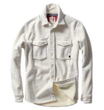 Load image into Gallery viewer, Relwen Pique Fleece Workshirt Chalk
