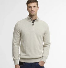 Load image into Gallery viewer, Barbour Cotton Quarter Zip Sweater Neutral