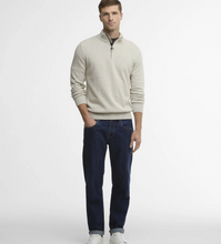 Load image into Gallery viewer, Barbour Cotton Quarter Zip Sweater Neutral