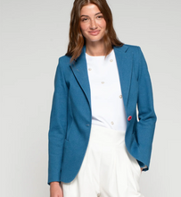 Load image into Gallery viewer, Vilagallo Blue Jacket with Pink Buttons