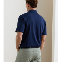 Load image into Gallery viewer, Peter Millar Cotton SS Polo Flex Herringbone Navy