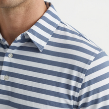 Load image into Gallery viewer, Scott Barber Prep Stripe Performance Polo Agave
