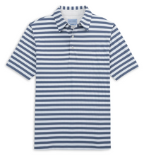 Load image into Gallery viewer, Scott Barber Prep Stripe Performance Polo Indigo