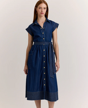 Load image into Gallery viewer, Hinson Wu Annabelle Short Sleeve Denim Dress