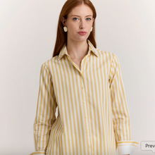Load image into Gallery viewer, Hinson Wu Margot Buttercup/White Stripe Shirt