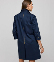 Load image into Gallery viewer, Hinson Wu Alessa 3/4 Sleeve Dress Navy