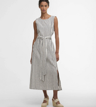 Load image into Gallery viewer, Barbour Inez Sleeveless Striped Dress Navy