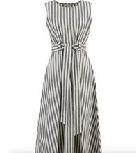 Load image into Gallery viewer, Barbour Inez Sleeveless Striped Dress Navy