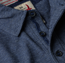 Load image into Gallery viewer, Relwen Fineline Jersey Polo - Navy/White