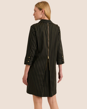 Load image into Gallery viewer, Hinson Wu Alessa 3/4 Sleeve Dress Oregano/Black Stripe