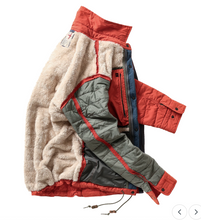 Load image into Gallery viewer, Relwen Quilted Superfleece Jacket Dk Orange