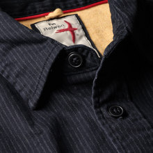 Load image into Gallery viewer, Relwen Utility Workshirt Navy Tick Stripe