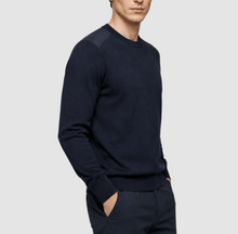 Load image into Gallery viewer, T&V Merino Wool Crewneck sweater Navy