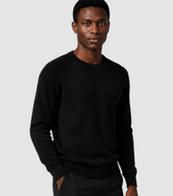 Load image into Gallery viewer, T&V Wool Blend Crewneck Sweater Black