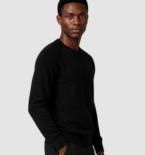 Load image into Gallery viewer, T&V Wool Blend Crewneck Sweater Black