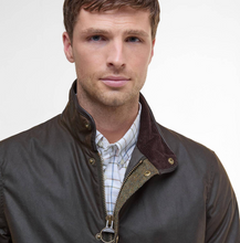 Load image into Gallery viewer, BARBOUR Hereford Wax Jacket Olive