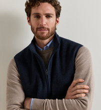 Load image into Gallery viewer, Peter Millar Crown Flex Merino Vest Navy