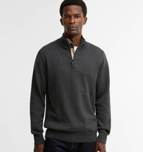 Load image into Gallery viewer, Barbour Cotton Quarter Zip Sweater Charcoal