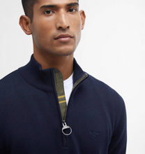Load image into Gallery viewer, Barbour Cotton Quarter Zip Sweater Navy