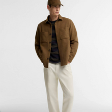 Load image into Gallery viewer, Barbour Men's Marltown Tailored Wool Blend Overshirt Sand