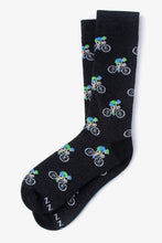 Load image into Gallery viewer, Alynn - Spin Cycle - Bicycle Race Carded Cotton Sock Alynn CLOSEOUT