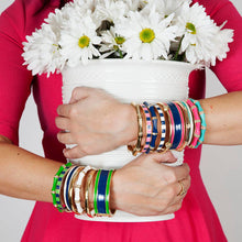 Load image into Gallery viewer, Fornash - Enamel Stone Bamboo Bracelet