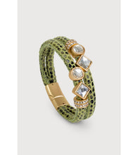 Load image into Gallery viewer, SAACHI - Bling Charm Leather Bracelet