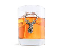 Load image into Gallery viewer, Vagabond House - Elk Head Double Old Fashion Bar Glass