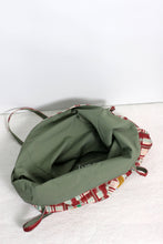 Load image into Gallery viewer, ESLEY - Reversible Plaid Tote Bag with Dog Embroidery