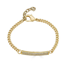 Load image into Gallery viewer, Loni Paul Jewelry - Matte Gold Pave Tube Bracelet