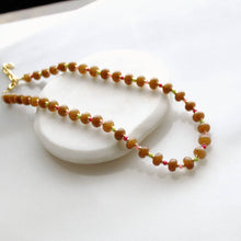 Load image into Gallery viewer, The Silver Wren - Saddle Stone Candy Necklace