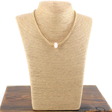 Load image into Gallery viewer, Pretty P Stone Ring Necklace