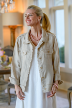 Load image into Gallery viewer, Crown Linen Designs - Jessie Linen Jacket